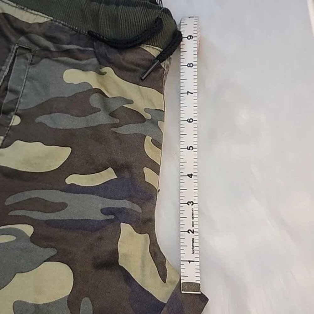 HUDSON KIDS NeW Army Jogger Green Camouflage Elastic Drawstring Waist Pants Sz L - Picture 9 of 10